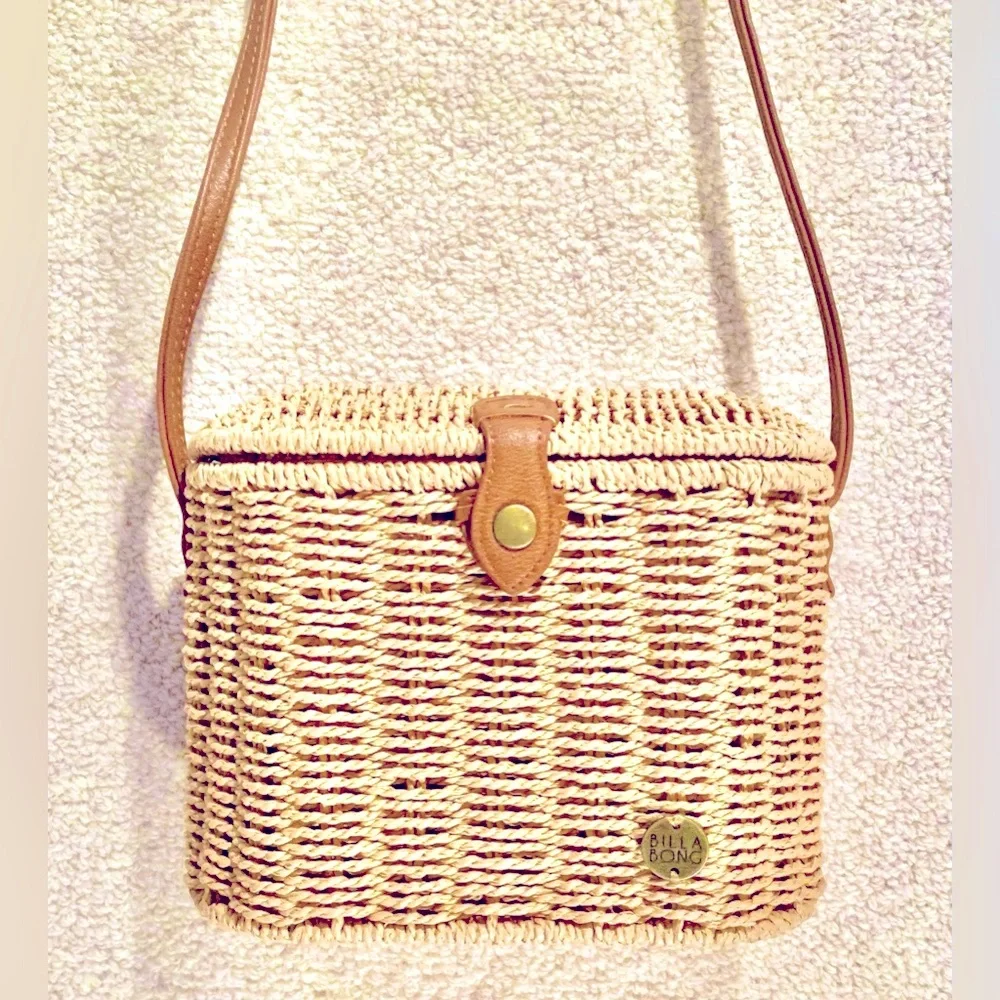 Billabong Long Strap Straw Basket Purse **NEW!!🎁🆕**